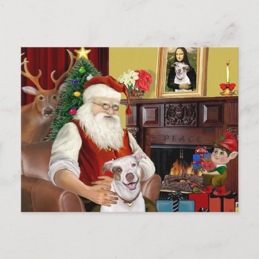 Cartes Pour Fêtes Annuelles Pit Père Noël Bull #2 (Devant)