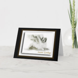 Cartes Pour Fêtes Annuelles Pitbull Terrier américain