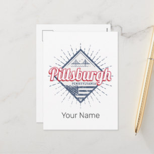 Cartes Pour Fêtes Annuelles Pittsburgh City États-Unis Pennsylvanie USA