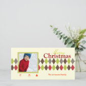 Cartes Pour Fêtes Annuelles PixDezines Arlequin, Noël (Debout devant)