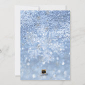 Cartes Pour Fêtes Annuelles PixDezines Love+Light Hannukkah/snow+Bokeh (Dos)