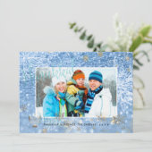 Cartes Pour Fêtes Annuelles PixDezines Love+Light Hannukkah/snowflakes+Bokeh (Debout devant)