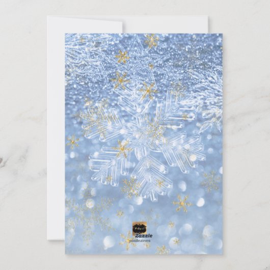 Cartes Pour Fêtes Annuelles PixDezines Love+Light Hannukkah/snowflakes+Bokeh (Dos)