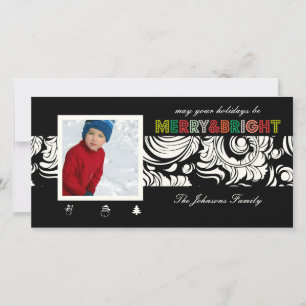 Cartes Pour Fêtes Annuelles PixDezines quills motif, noël