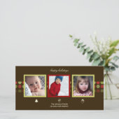 Cartes Pour Fêtes Annuelles PixDezines retro dots, photo cards (Debout devant)