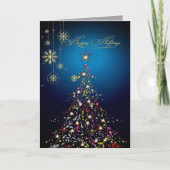 Cartes Pour Fêtes Annuelles PixDezines Sparkling Christmas Tree|do-it-yourself (Devant)