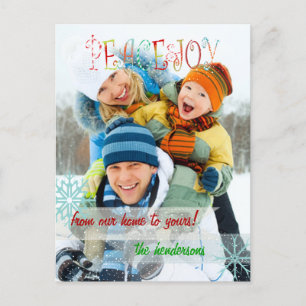 Cartes Pour Fêtes Annuelles PixDezines sprinkles with snow photo card