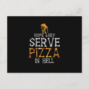 Cartes Pour Fêtes Annuelles Pizza In Hell