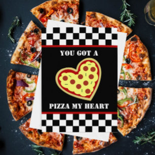 Cartes Pour Fêtes Annuelles Pizza My Heart Home Slice Anniversaire Card