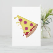 Cartes Pour Fêtes Annuelles Pizza Slices (Debout devant)
