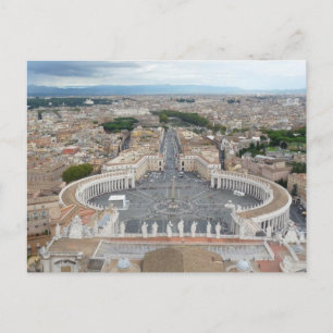 Cartes Pour Fêtes Annuelles Place Saint-Pierre Rome Italie