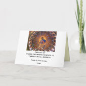 Cartes Pour Fêtes Annuelles Plafond orthodoxe grec - beauté de Noël (Dos)