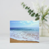 Cartes Pour Fêtes Annuelles Plage (Debout devant)