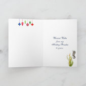 Cartes Pour Fêtes Annuelles Plage de guirlande de sirène et de Noël de vie (Intérieur)