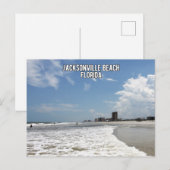 Cartes Pour Fêtes Annuelles Plage de Jacksonville Floride (Devant / Derrière)