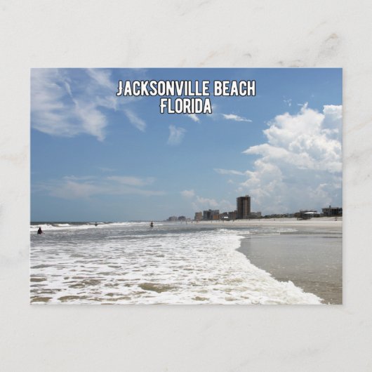 Cartes Pour Fêtes Annuelles Plage de Jacksonville Floride (Devant)