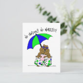 Cartes Pour Fêtes Annuelles Plage de la marmotte (Debout devant)