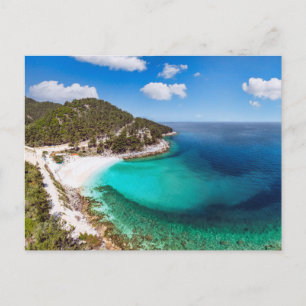 Cartes Pour Fêtes Annuelles Plage de marbre dans l'île de Thassos, Grèce