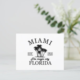 Cartes Pour Fêtes Annuelles Plage de Miami City en Floride