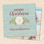 Cartes Pour Fêtes Annuelles Plage de Noël côtière