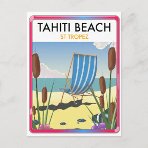 Cartes Pour Fêtes Annuelles Plage de Tahiti st tropez