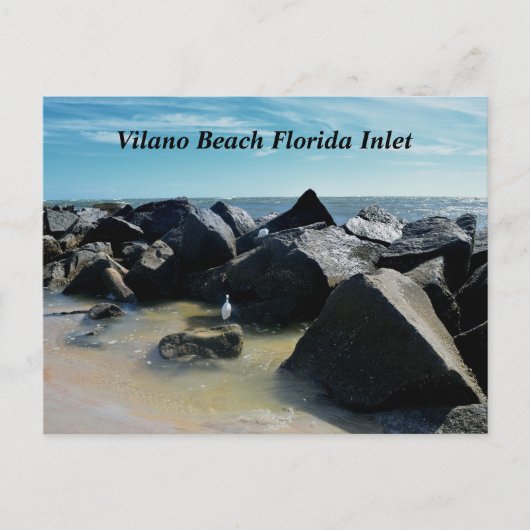 Cartes Pour Fêtes Annuelles Plage de Vilano, crique de Floride (Devant)