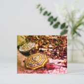 Cartes Pour Fêtes Annuelles Plage effet numérique de style "impression" (Debout devant)