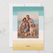 Cartes Pour Fêtes Annuelles Plage Mers et Salutations (Dos)