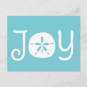 Cartes Pour Fêtes Annuelles Plage Noël Joyeux Dollar de sable