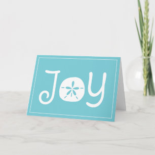 Cartes Pour Fêtes Annuelles Plage Noël Joyeux Dollar de sable