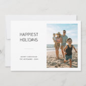 Cartes Pour Fêtes Annuelles Plage Photo Les Jours Fériés Les Plus Heureux Cart (Devant)