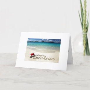 CARTES POUR FÊTES ANNUELLES PLAGE/SUR LES KILOMÈTRES DE NOËL