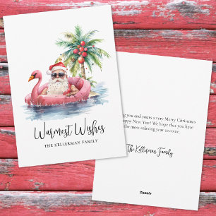 Cartes Pour Fêtes Annuelles Plage Tropicale