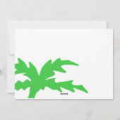 Cartes Pour Fêtes Annuelles Plage Tropicale Chaleureux Vœux (Dos)