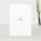 Cartes Pour Fêtes Annuelles Plage tropicale Père Noël Hammock Palm Tree (Dos)