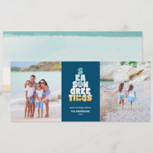 Cartes Pour Fêtes Annuelles Plages Mers Et Salutations