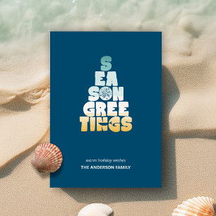 Cartes Pour Fêtes Annuelles Plages Mers Et Salutations