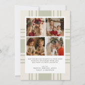 Cartes Pour Fêtes Annuelles Plaid Christmas Card with Photo Holiday Card (Dos)
