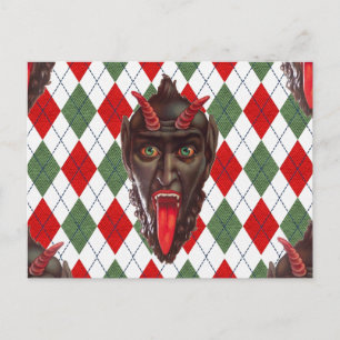 Cartes Pour Fêtes Annuelles plaid christmas krampus
