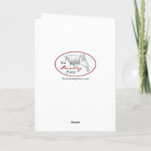 Cartes Pour Fêtes Annuelles Plaid Horse Pattern Christmas Greeting (Dos)