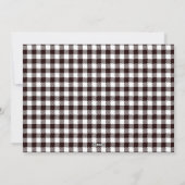Cartes Pour Fêtes Annuelles Plaid Merry & Married Script Mr & Mrs Photo (Dos)