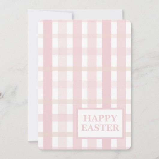 Cartes Pour Fêtes Annuelles Plaid Mix Rose (Devant)