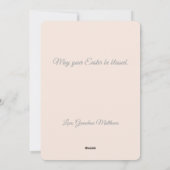 Cartes Pour Fêtes Annuelles Plaid Mix Rose (Dos)
