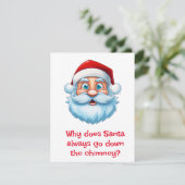 Cartes Pour Fêtes Annuelles Plaisanteries sur le Père Noël (Debout devant)