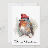 Cartes Pour Fêtes Annuelles Plaisir d'hiver de Robin, sur mesure (Devant)