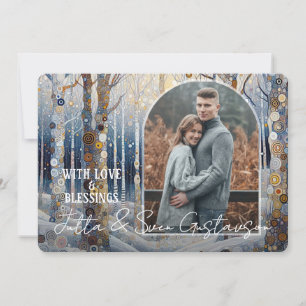 Cartes Pour Fêtes Annuelles Plaisir personnalisé Colorful Abstrait Winter Wond