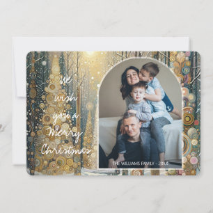 Cartes Pour Fêtes Annuelles Plaisir personnalisé Colorful Abstrait Winter Wond