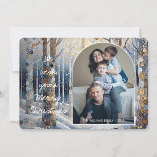 Cartes Pour Fêtes Annuelles Plaisir personnalisé Colorful Abstrait Winter Wond
