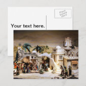 Cartes Pour Fêtes Annuelles Plan de la crèche pour Noël (Devant / Derrière)