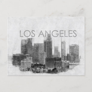 Cartes Pour Fêtes Annuelles Plan d'horizon de Los Angeles